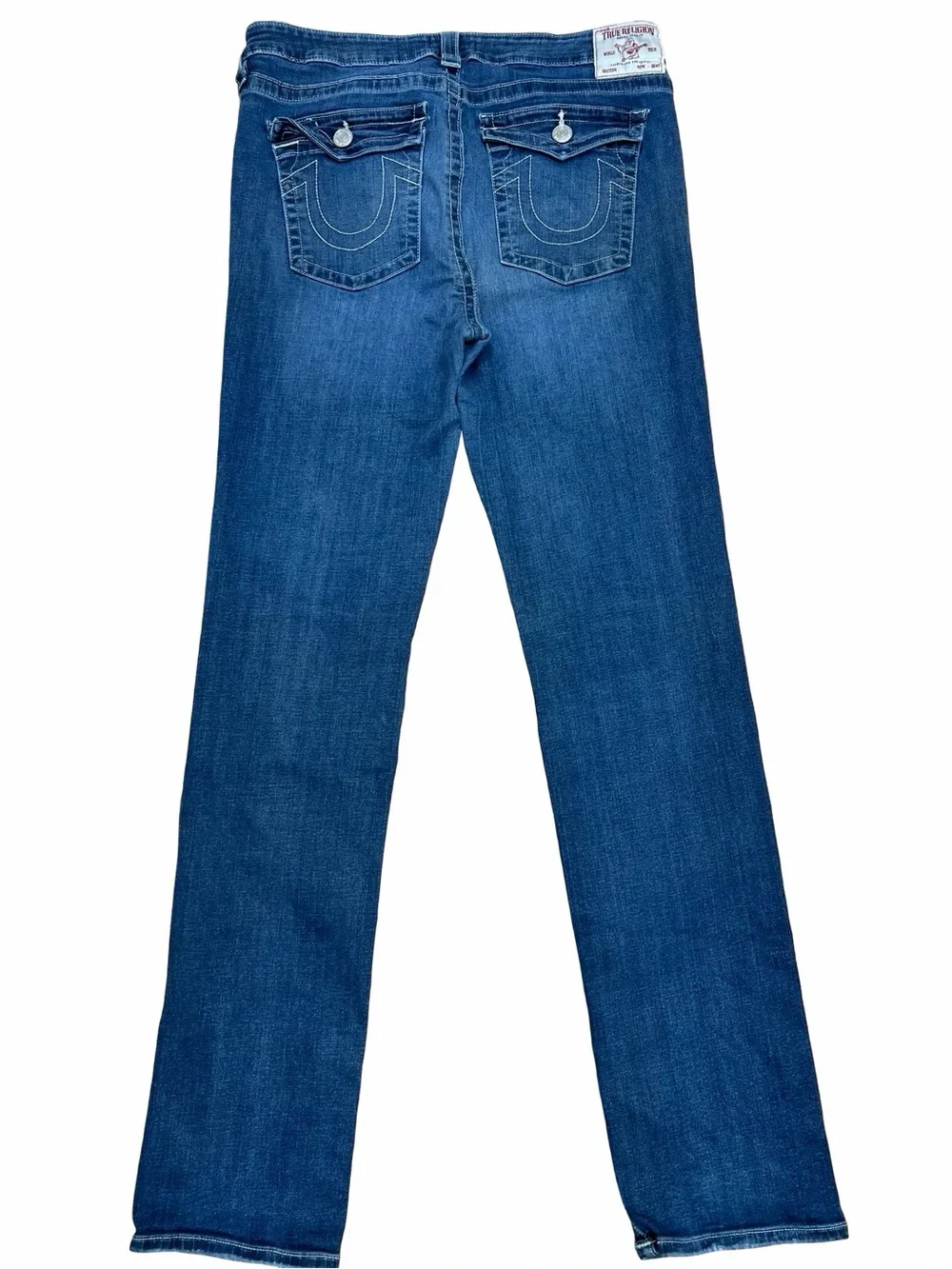 BILLIE True Religion World True Religion Men Straight Jeans in Medium Blue Wash